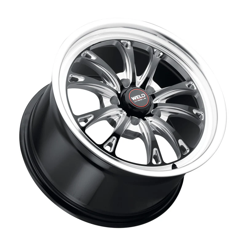 Weld S157 17X11 Belmont Drag 5X120.65 ET43 BS7.75 Gloss Black MIL Dia 78.1 - Image 2