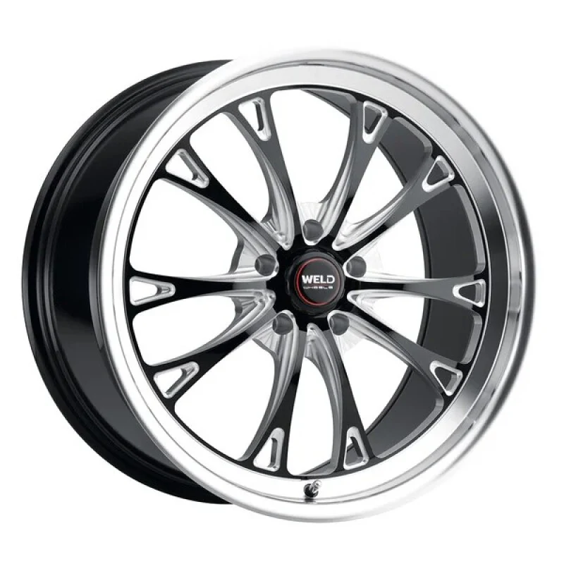 Weld S157 18X12 Belmont Drag 5X120.65 ET55 BS8.7 Gloss Black MIL Dia 78.1