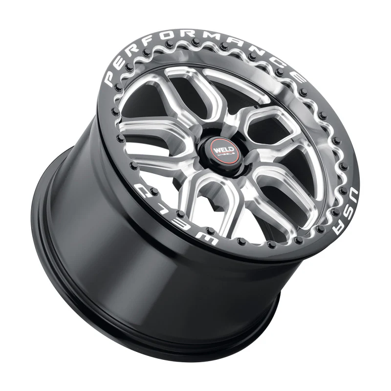 Weld S907 18X12 Laguna Drag Beadlock 5X120.65 ET55 BS8.7 Gloss Black MIL Dia 78.1 - Image 2