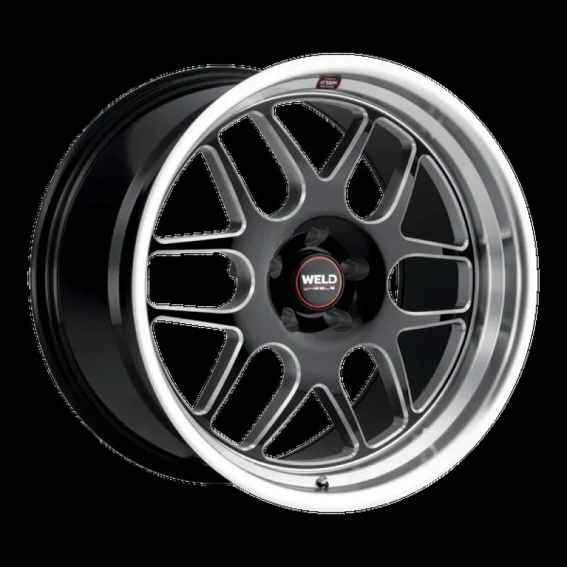 Weld Solana 20x11 / 5x115 BP / ET0 / 71.6mm Bore - Gloss Black MIL DIA Wheel
