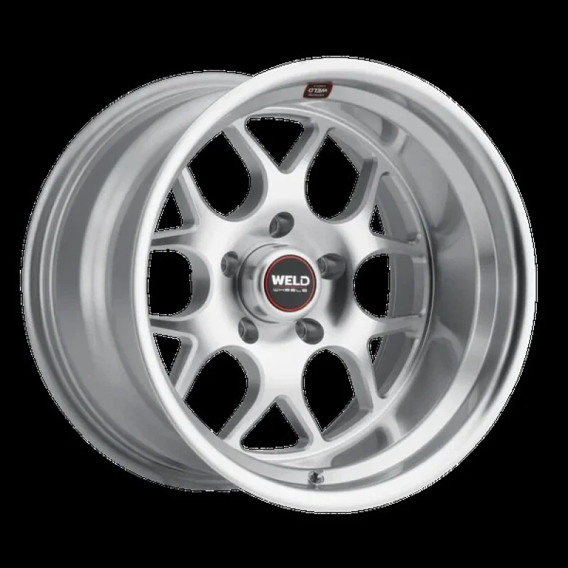 Weld Solana 20x8 / 5x127 BP / ET0 / 78.1mm Bore - Gloss Silver Machined Wheel