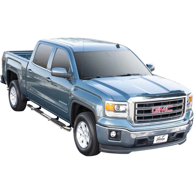 Westin 07-18 Chevy Silv 1500 Crew (5.5ft) Excl 2007 Classic PRO TRAXX 5 WTW Oval Nerf Step Bars - SS - Image 3