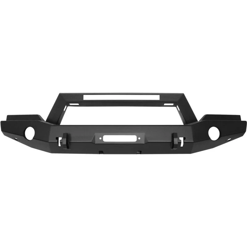Westin 07-18 Jeep Wrangler JK WJ2 Full Width Front Bumper w/LED Light - Tex. Blk - Image 2