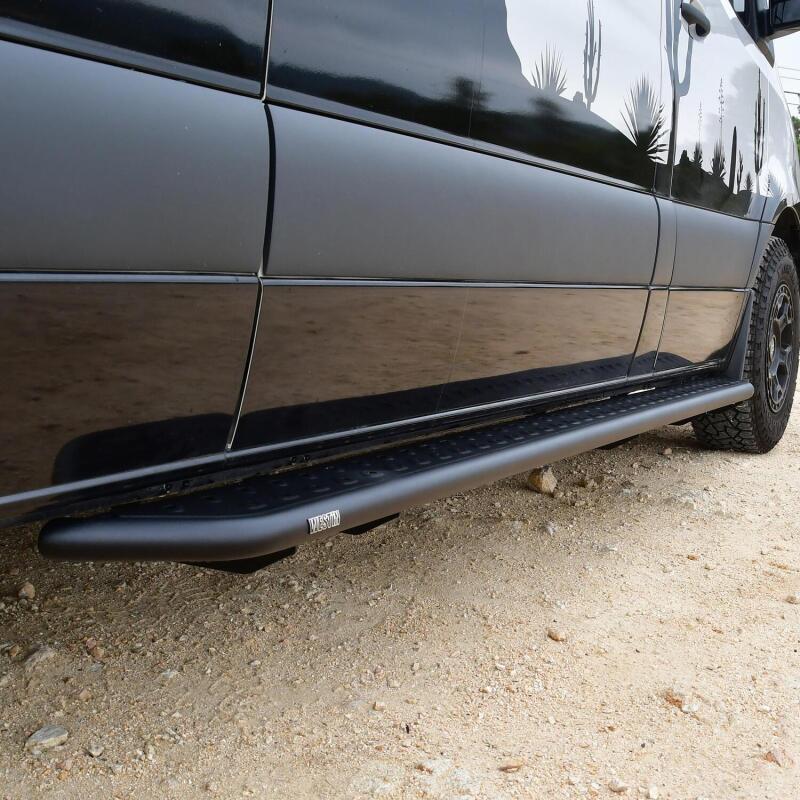 Westin 07-23 Mercedes-Benz Sprinter w/ 144in. Wheelbase Outlaw Nerf Step Bars - Textured Black - Image 12