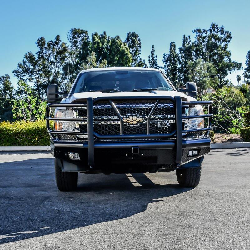 Westin 11-14 Chevrolet Silverado 2500/3500 HDX Bandit Front Bumper - Blk - Image 3