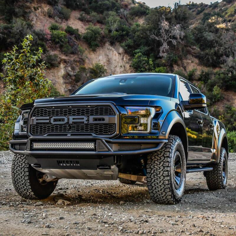 Westin 17-20 Ford F-150 Raptor Outlaw Front Bumper - Tex. Blk - Image 3
