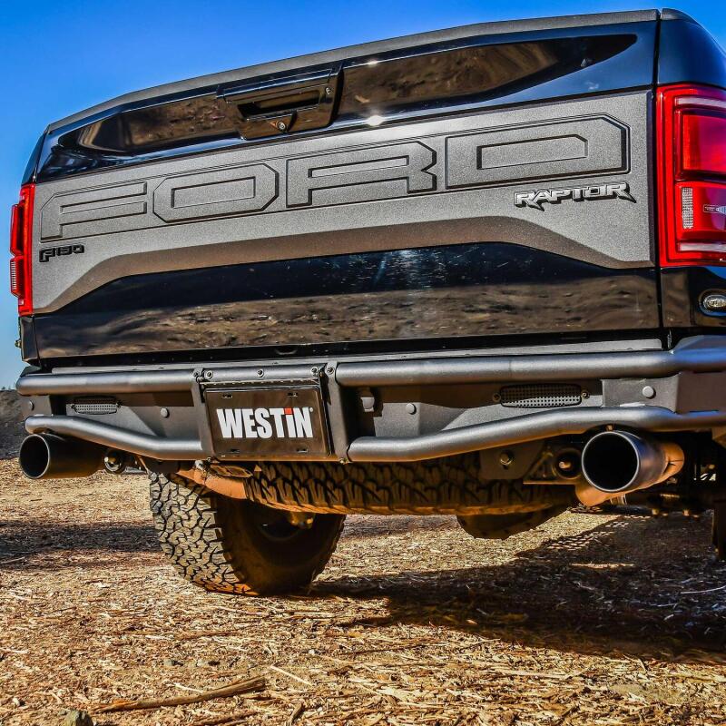 Westin 17-20 Ford F-150 Raptor Outlaw Rear Bumper - Tex. Blk - Image 8
