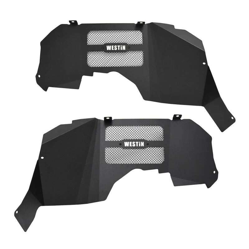 Westin 18-20 Jeep Wrangler JL Inner Fenders - Front - Textured Black - Image 2