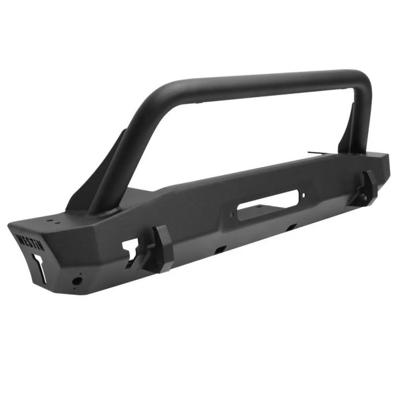 Westin 18-22 Jeep Wrangler JL / 20-22 Gladiator WJ2 Stubby Front Bumper w/Bull Bar - Tex. Blk - Image 5