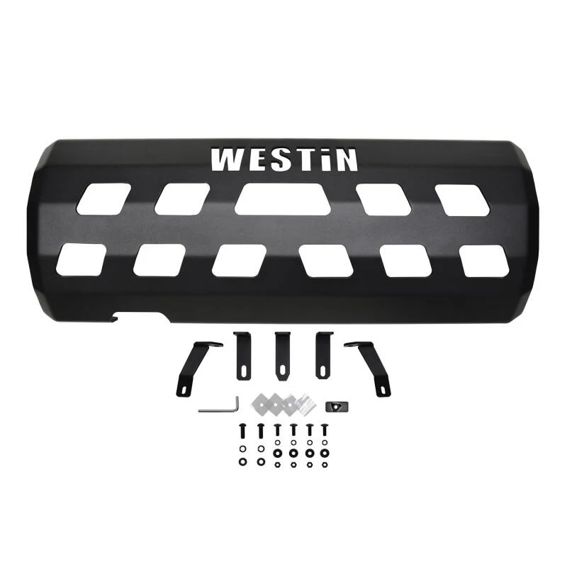 Westin 18-22 Jeep Wrangler JL (Excl. 4xe) Muffler Skid Plate - Tex. Blk - Image 4