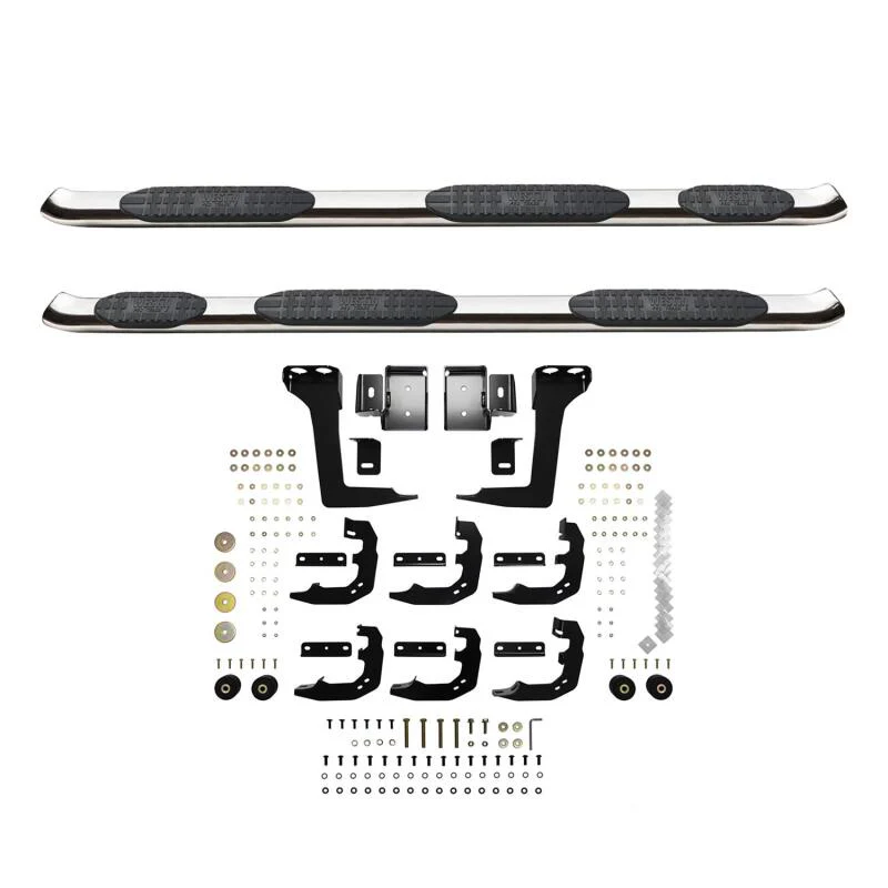 Westin 19-20 Ram 1500 Quad Cab w/ 6.5ft Bed PRO TRAXX 5 W2W Oval Nerf Step Bars - Stainless Steel - Image 3