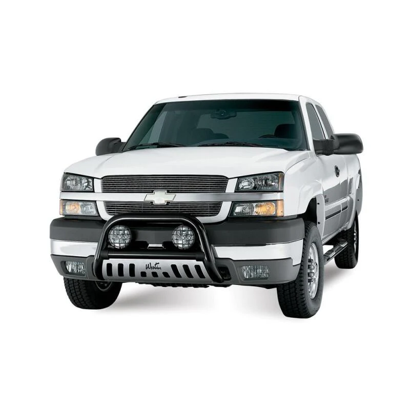 Westin 1999-2013 Chevy Silverado 1500 Crew Cab Signature 3 Nerf Step Bars - Black - Image 2