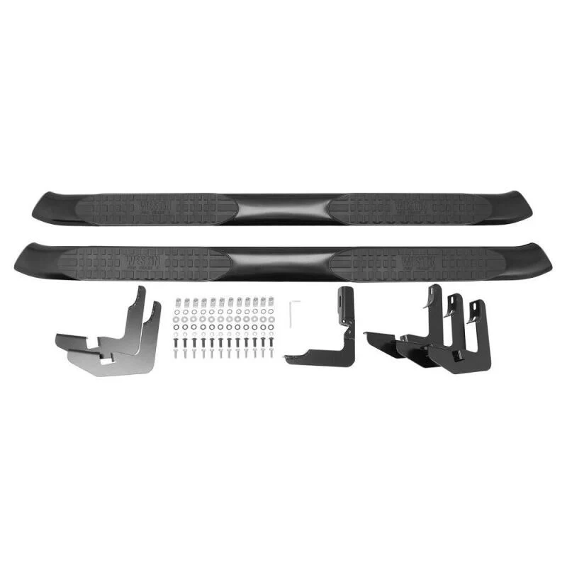 Westin 1999-2016 Ford F-250/350/450/550 Crew Cab PRO TRAXX 5 Oval Nerf Step Bars - Black - Image 2