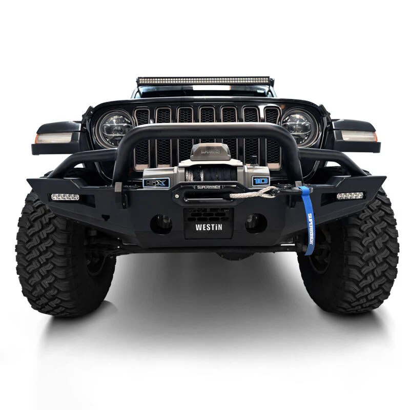Westin 20-25 Jeep Gladiator / 18-25 Wrangler JL XTS Front Bumper - Tex. Blk - Image 7