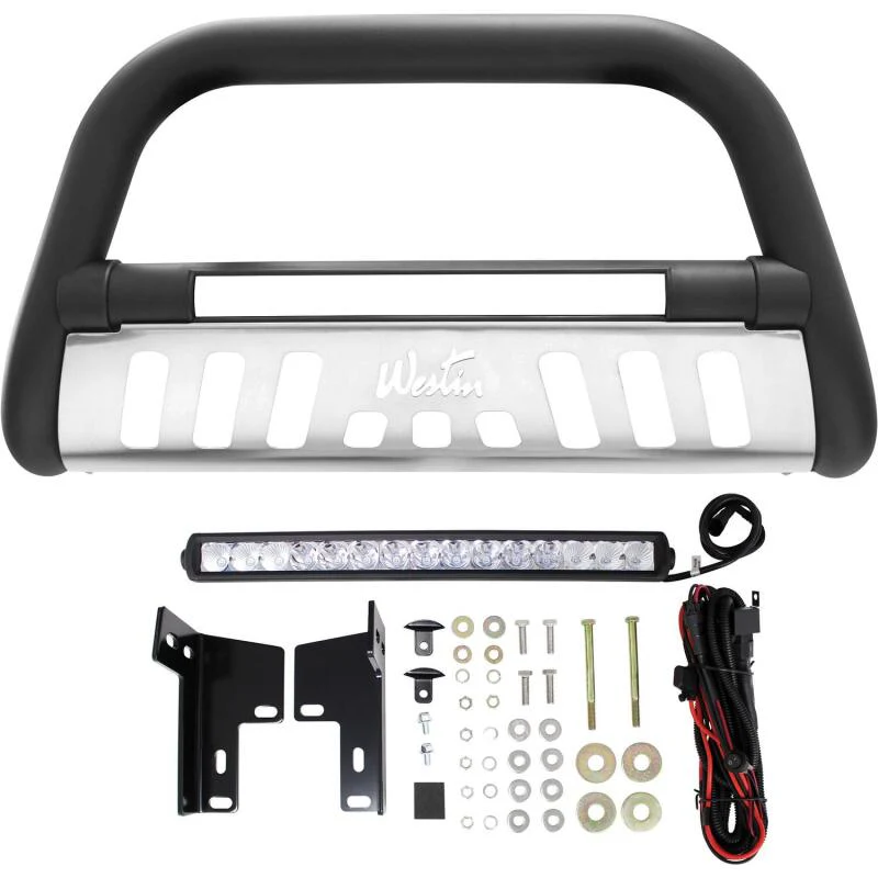 Westin 2005-2015 Toyota Tacoma Ultimate LED Bull Bar - Textured Black - Image 8