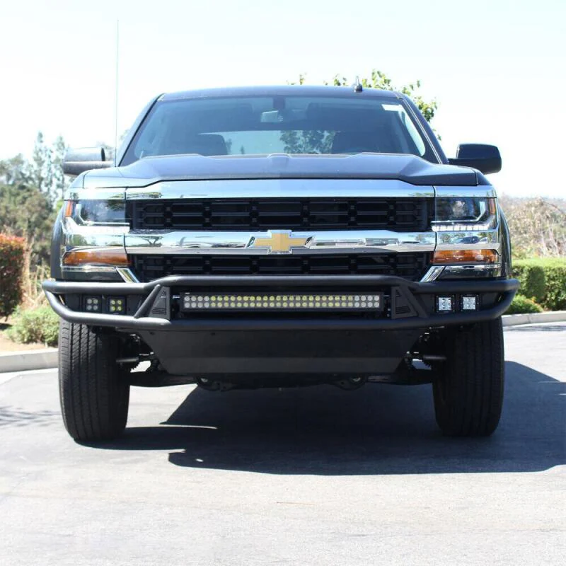 Westin 2014-2018 Chevy Silverado 1500 Outlaw Bumper Skid Plate - Textured Black - Image 4