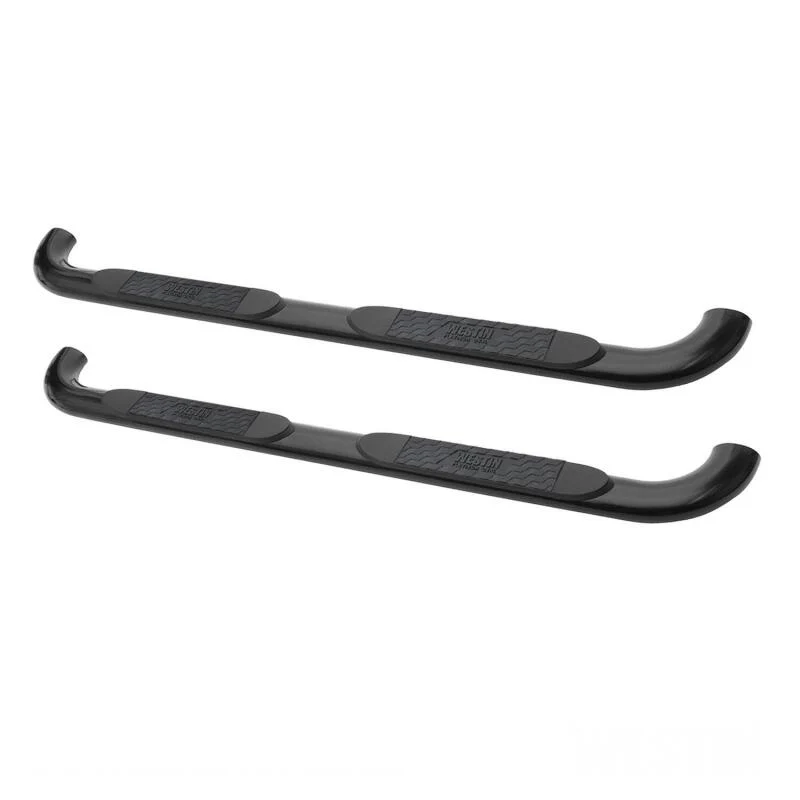 Westin 2015-2018 Chevy Silv 25/3500 Crew Cab (Body Mount) Platinum 4 Oval Nerf Step Bars - Black - Image 3