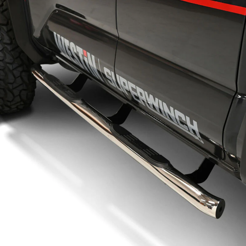 Westin 2024 Tacoma Double Cab E-Series 3 Nerf Step Bars - Stainless Steel - Image 8