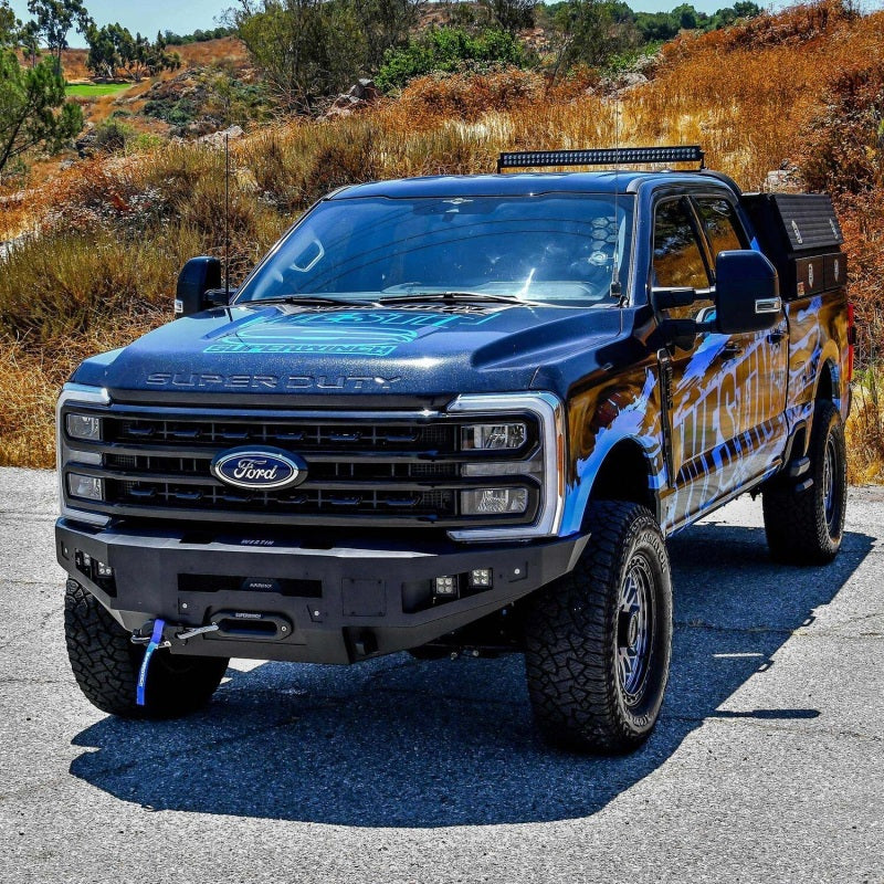 Westin 23-24 Ford F250/350 Pro-Series Front Bumper - Textured Black - Image 4