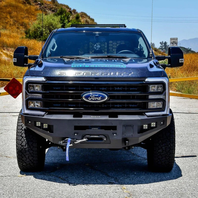 Westin 23-24 Ford F250/350 Pro-Series Front Bumper - Textured Black - Image 7