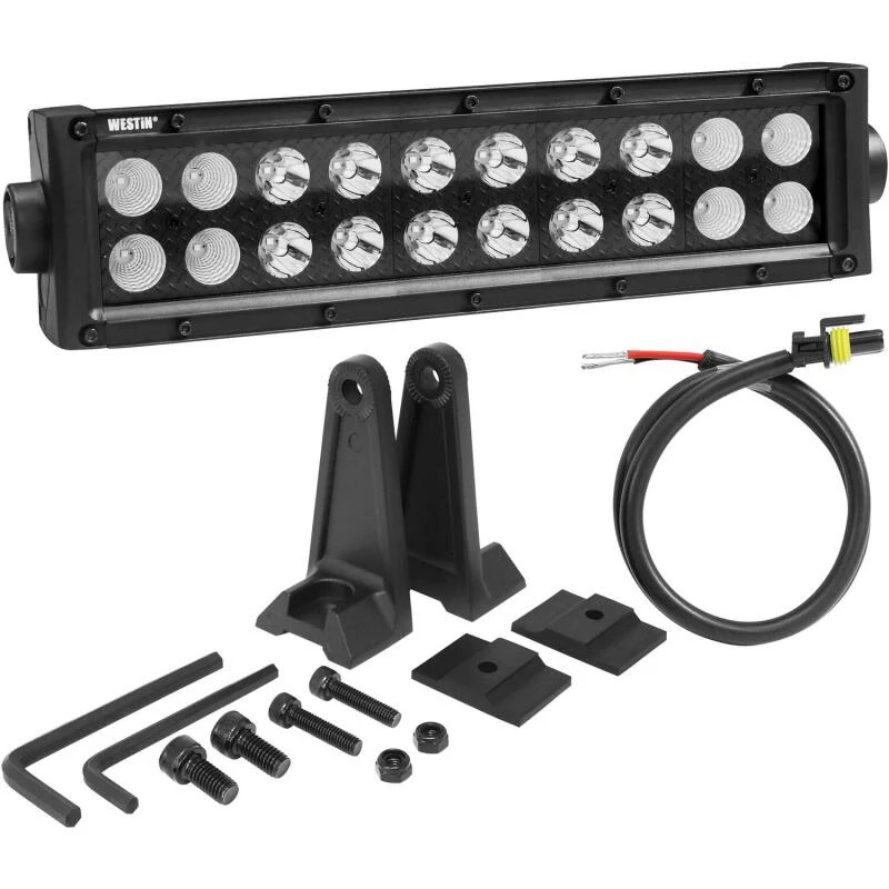 Westin B-FORCE LED Light Bar Double Row 10 inch Combo w/3W Cree - Black - Image 6
