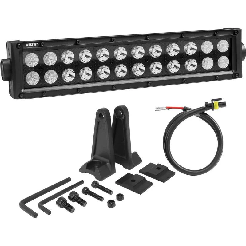 Westin B-FORCE LED Light Bar Double Row 12 inch Combo w/3W Cree - Black - Image 7