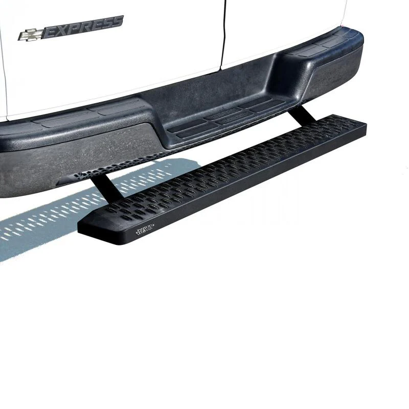 Westin Ford Transit Van 150/250/350 (Single 54in. Pass Door) Grate Steps Running Boards - Tex. Blk - Image 6
