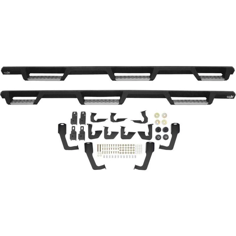 Westin/HDX 07-18 Chevrolet Silverado 2500 6.5ft Drop Wheel to Wheel Nerf Step Bars - Textured Black - Image 9
