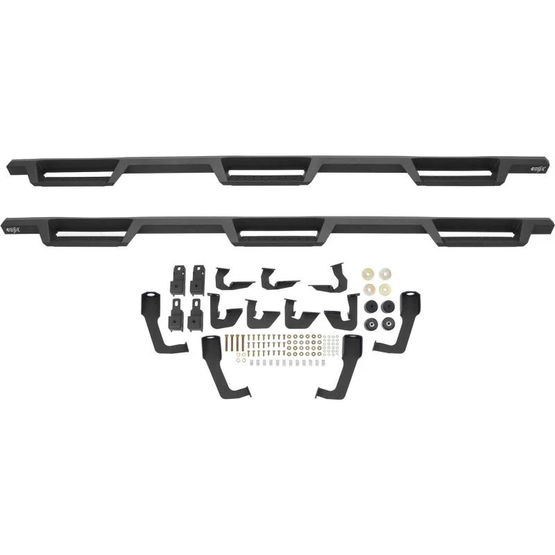 Westin/HDX 07-19 Chevy Silv 2500/3500 Crew (8ft) (Excl Dually) Drop WTW Nerf Step Bars - Blk - Image 4