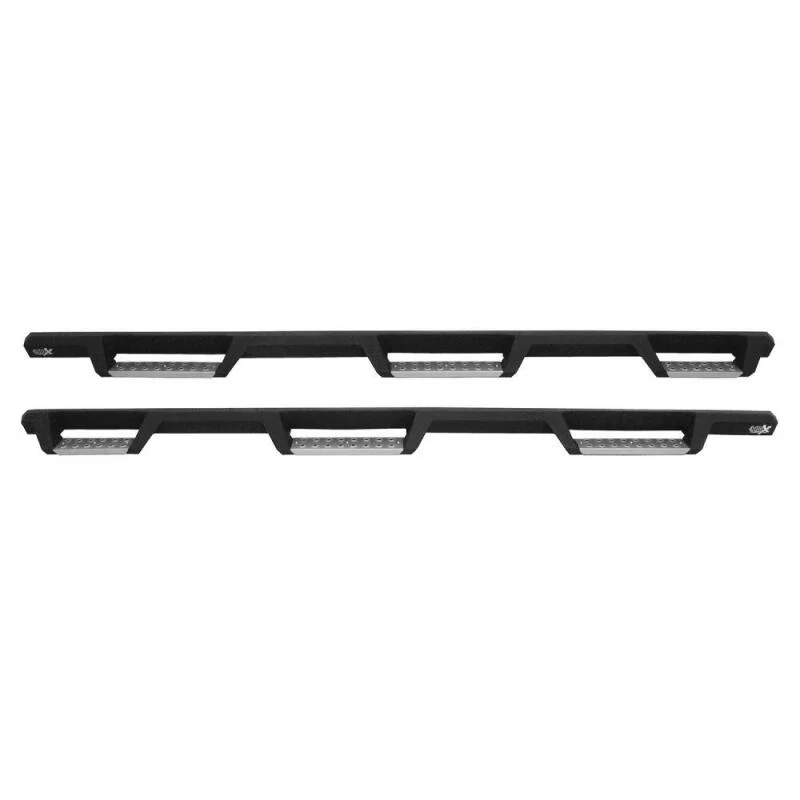 Westin/HDX 17-18 Ford F-250/350 Crew Cab (6.75ft Bed) Stainless Drop Nerf Step Bars - Textured Black - Image 11