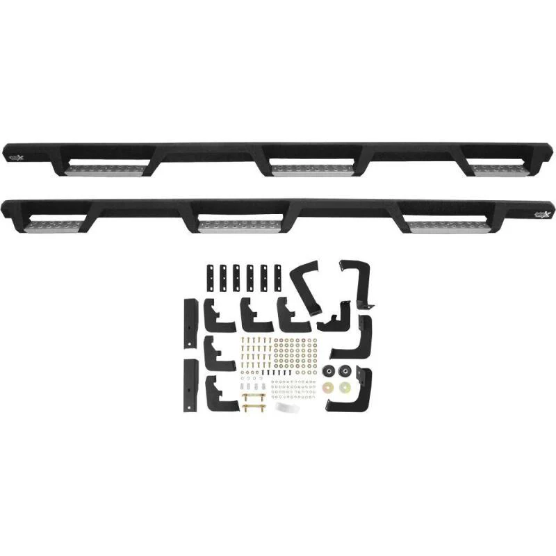 Westin/HDX 17-18 Ford F-250/350 Crew Cab (6.75ft Bed) Stainless Drop Nerf Step Bars - Textured Black - Image 6