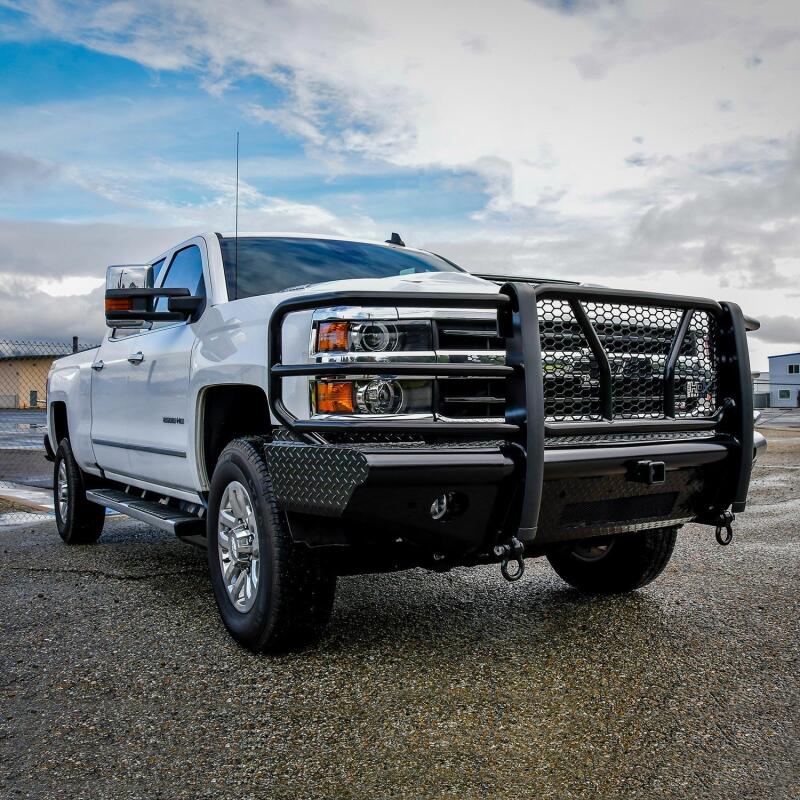 Westin/HDX Bandit 15-19 Chevrolet Silverado 2500/3500 Front Bumper - Black - Image 4