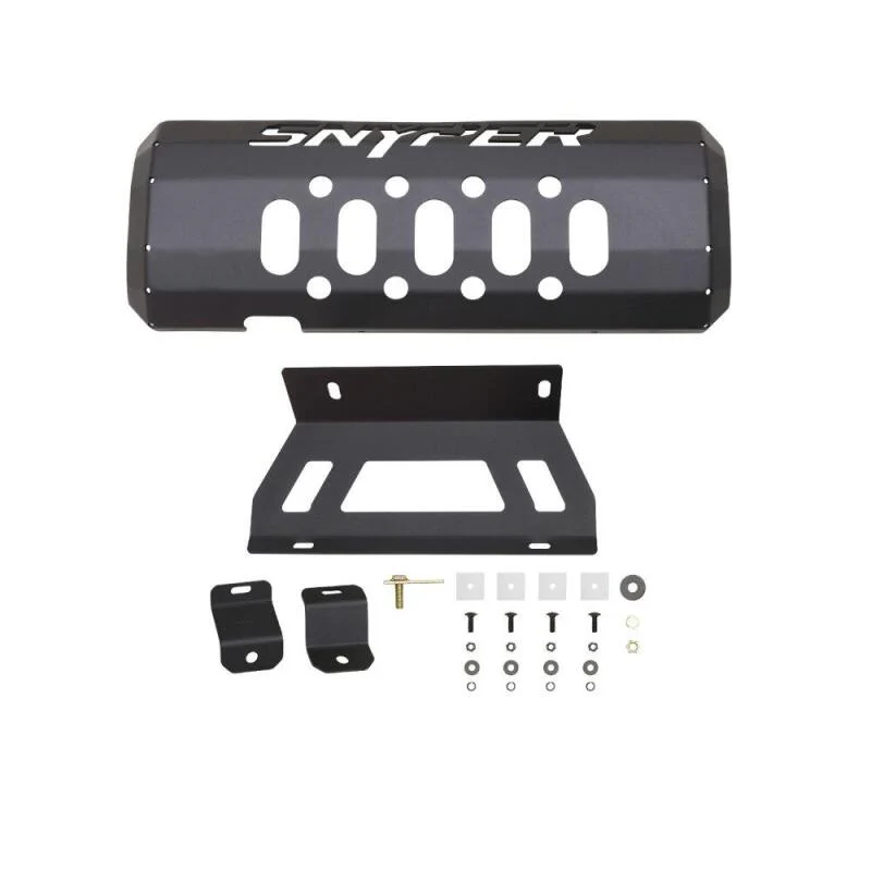 Westin/Snyper 07-17 Jeep Wrangler Muffler Skid Plate - Textured Black - Image 4